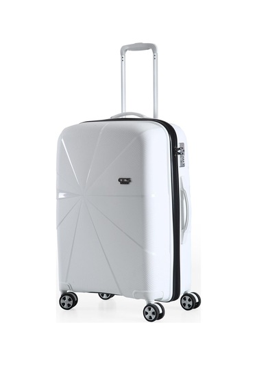 Ççs 5264 Büyük Orta 2 Li Valiz Seti Beyaz