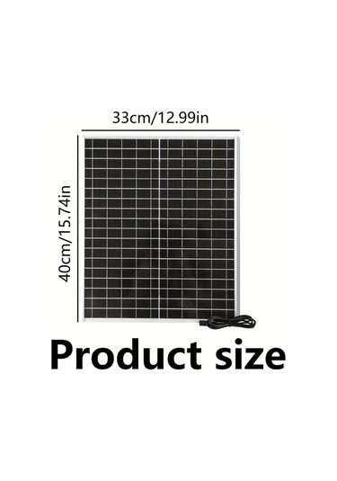 Boatshop1 1 Adet Solar Paneller Güneş Paneli Açık Taşınabilir Şarj Kiti Rv Piknik Tekne Kamp Mobil Güç Kaynağı