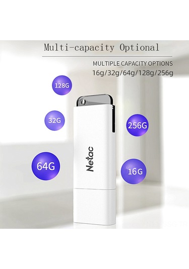 Springsun Netac U185 256gb Usb3.0 Usb Bellek - 5gbps Hızlı Transfer, Dahili Şifreleme Yazılımı, Taşınabilir Ve Evrensel Uyumlu