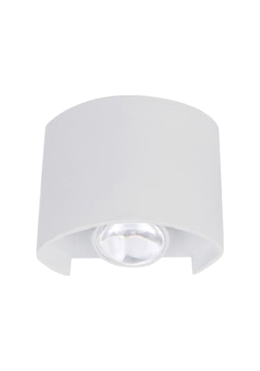 Monyee Alüminyum İç Mekan Led Duvar Lambası, Çift Yönlü Aydınlatma, Beyaz Kasa, 2w, 85-265v Beyaz