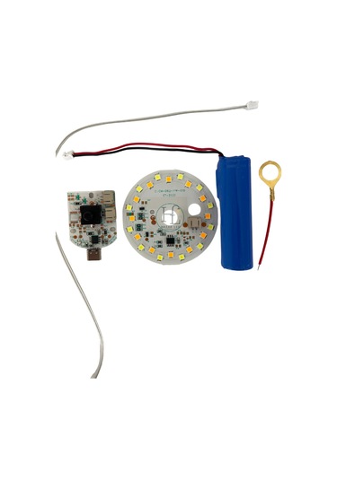 3 Volt 3 Renk Type-c Soketli Dokunmatik Led Modül + Pil