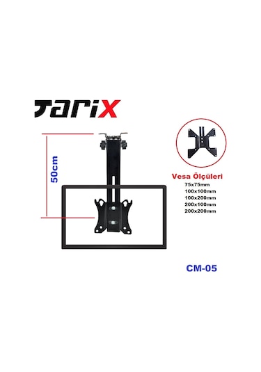 Tarix Cm-05 Eğimli Tavan Askı Aparatı 17"-32"