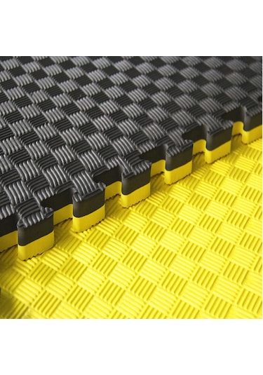 Ges Medikal Kalınlık Tatami Sarı Siyah 100 x 100 26 MM Çok Renkli