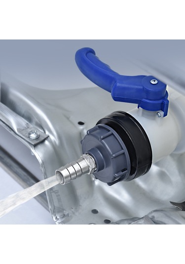 Skycity 1000l Kapasiteli Kimyasal Depolama Ibc Plastik Tankı İçin Dayanıklı Dn40 Kelebek Valfi - Asit Ve Alkali Dirençli Yeni Aksesuar 62mm Canlı Bağlantı Mx