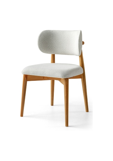 Alya Ahşap Sandalye 6 Adet Kum Beji