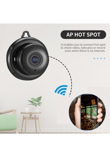 Teltree Ev Güvenliği Kamera Wifi Kablosuz 1080p Hd Gece Görüşü, Hook Tasarım, 24/7 Kayıt, İos/android Uyumlu