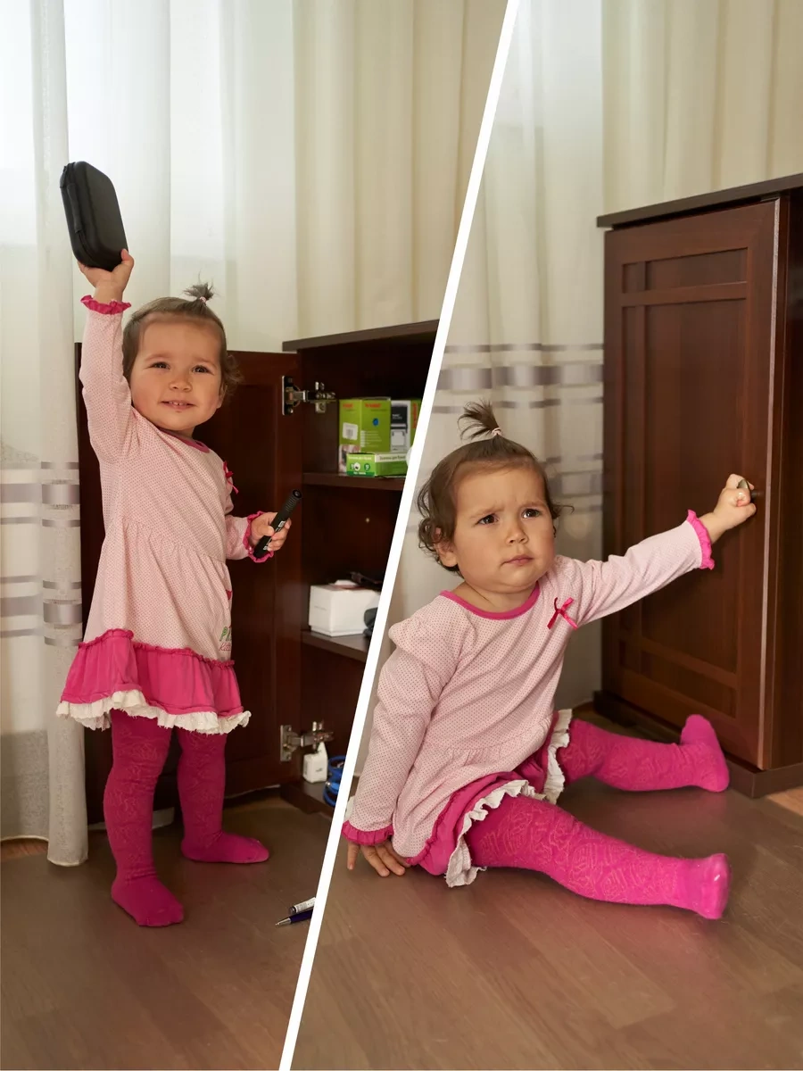 Svıkla Çocuklar İçin Manyetik Kapı Ve Çekmece Kilidi, Çocuk Kilitleri 172835970 Siyah