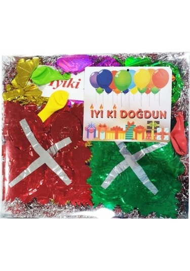 Alpinevofis Plastik Iyiki Doğdun Ve Maşallah Parti Seti Orta Boy