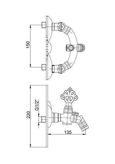 Eca Osmanlı Aplike Mutfak Eviye Bataryası 102206001