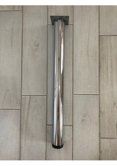 Metal, 71 Cm Krom Kaplama Bingolu Masa Ayağı 4 Adet