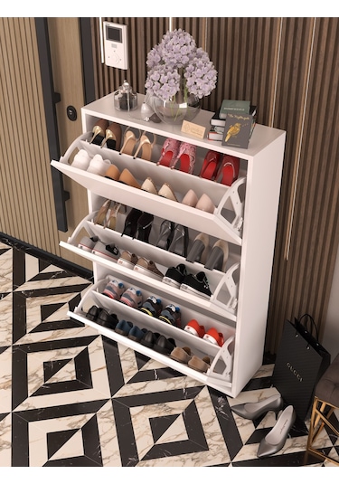Skeche Düşer Kapak Ayakkabılık Raflı Ayakkabılık 3 Bölmeli Ayakkabılık Beyaz Beyaz Skeche Düşer Kapak Ayakkabılık Raflı Ayakkabılık 3 Bölmeli Ayakkabılık Beyaz Beyaz