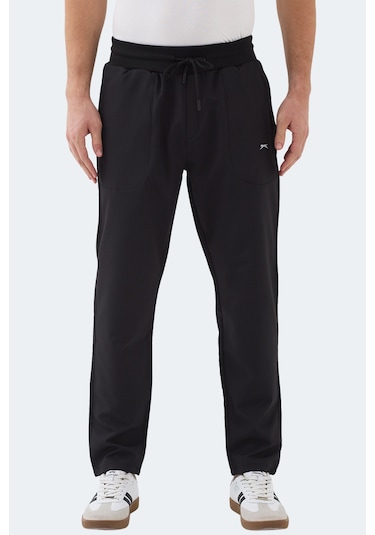 Slazenger Manus Erkek Cepli Siyah Eşofman Altı Siyah