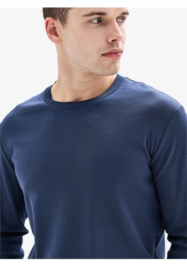 Erkek Sweatshirt 40924 - Lacivert Lacivert