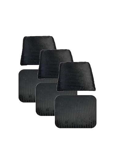 Knsz minder seti 3 lü zng&mğr&uslu siyah çizgili kumaş tel bar sandalyesi oturma ve sırt minderi set