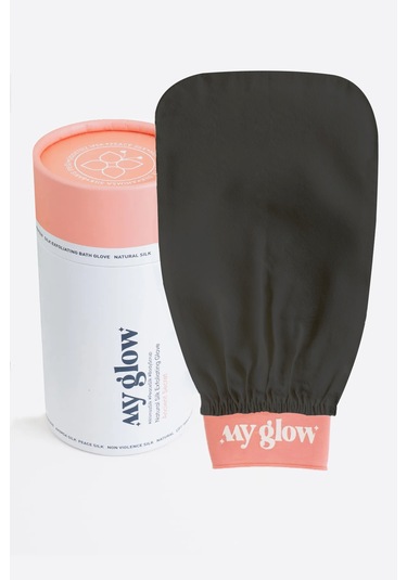 Tellak Banyo Kesesi Floş Ipek Siyah Kalın Hamam Peeling Eldiveni