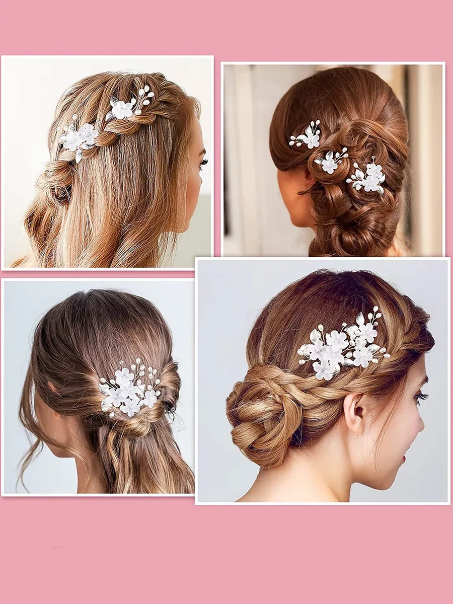 Bıjuteks Gelin Saç Tokaları 187019197 Kırmızı-Beyaz