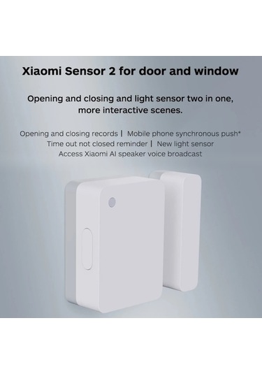 Dancemonkey Xiaomi Akıllı Kapı Pencere Sensörü, Çok Fonksiyonlu Ağ Geçidi Kullanımıyla Beyaz Ca1001