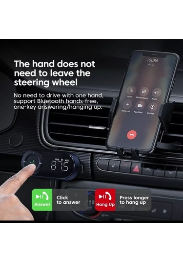 Sones Araç Bluetooth 5.2 Ses Alıcı Desteği Kablosuz Arama