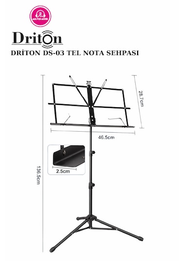 Driton Ds-03 Portatif Katlanabilir 2 Kademe Ayarlanabilir Taşıma