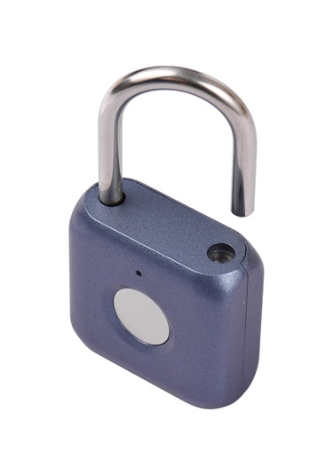 Folinda Mavi Mini Parmak İzi Kilit, 20 Parmak İzi Depolama, Ipx2 Suya Dayanıklı, Gizli Ve Güvenli Kilitleme, Çanta/kapi/uygulama İçin Batarya Dahil