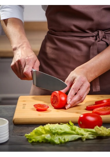 Daniks Ahşap Kesme Tahtası 38x28x1.8 Cm, Bambu 200559206 Bej