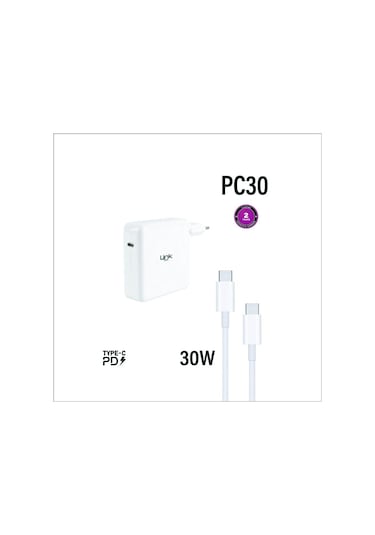 Linktech PC30 Safe Usb-C Pd 30W Type-C Çıkışlı Kablolu Şarj Aleti