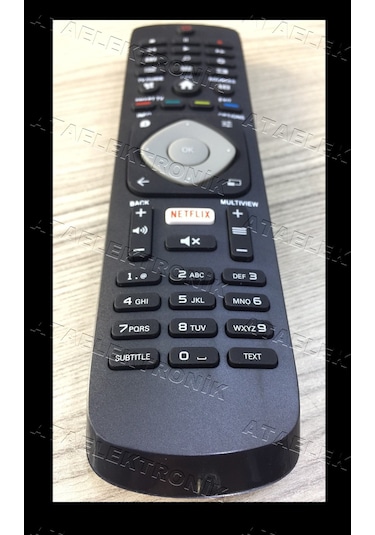 Philips Uyumlu 4K Android Led Tv Kumandası - Smart Netflix Tuşlu
