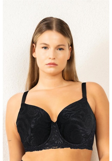 Magic Form 5137 Kadın Simli Kumaş Toparlayıcı Sütyen-siyah Siyah