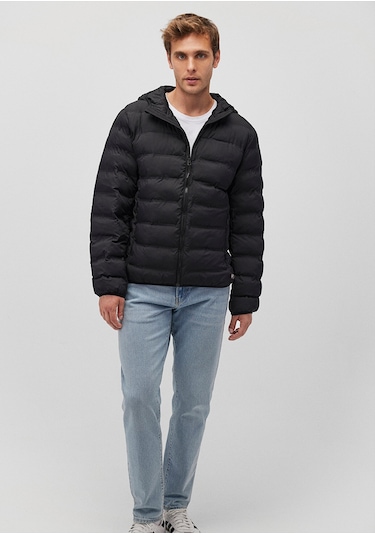 Mavi - Siyah Şişme Mont 0110295-900 Siyah