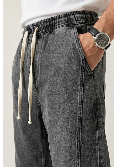 Bigdart Erkek Rahat Kesim Baggy Jean Pantolon 30074 - Antrasit