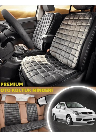 Fiat Albea Koltuk Minder Ortopedik Cepli Araç Ve Kılıf Seti Tam Uyumlu,siyah Renk