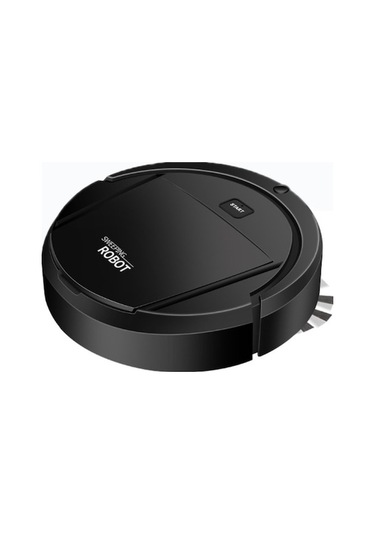 Dancemonkey Ev Otomatik Akıllı Şarjlı Süpürme Robotu 3'ü 1 Arada Siyah, Silme Ve Yıkama İle Siyah