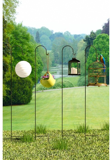 Metal Çubuk Çok Amaçlı Bahçe Ve Kamp Kancası Bitki Bahçe Askısı Fener Çiçek Kancası 4 Adet
