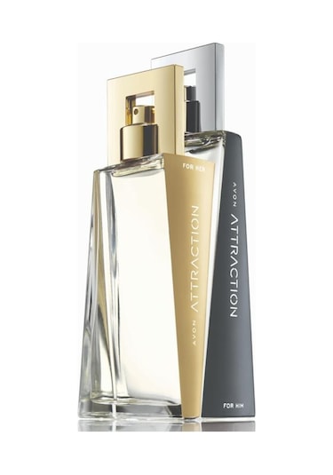 Avon Attraction Erkek Parfüm EDT 75 ML + Attraction Kadın Parfüm EDT 50 ML