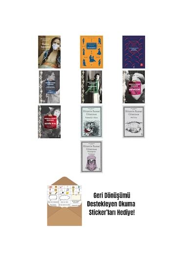 Hüseyin Rahmi Gürpınar 10 Kitap Set + Okuma Sticker'ları