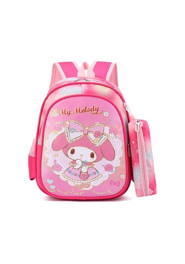 Şık Altın Kaplama Çocuk Okul Çantası Anaokulu İlkokul Öncesi Kırtasiye Çantası Çocuklar İçin Karikatür Sırt Çantası 14 İnç Bronzlaştırıcı Merlot