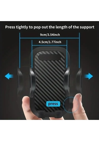 Tysm Joyjadehub Yerçekimi Araç Telefonu Tutucu Montaj Standı Vantuz 1pc - Uzun Kol, Tek Elle Kullanım İmkanı 1pc