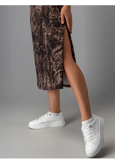 Happyfox Ev Giyimi Uzun Paçalı Yırtmaçlı Tişört Elbise 372545698