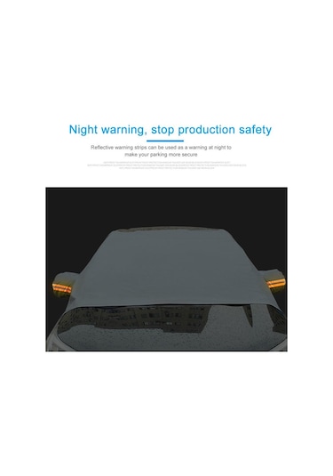 jmsstore Araç Ön Camı Kapağı Güneş Gölge Koruyucusu Anti-donma Kar Cam Kapağı