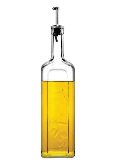 Paşabahçe Yağlık Sirkelik Cam Şişe Metal Kapaklı Sosluk 1 Litre