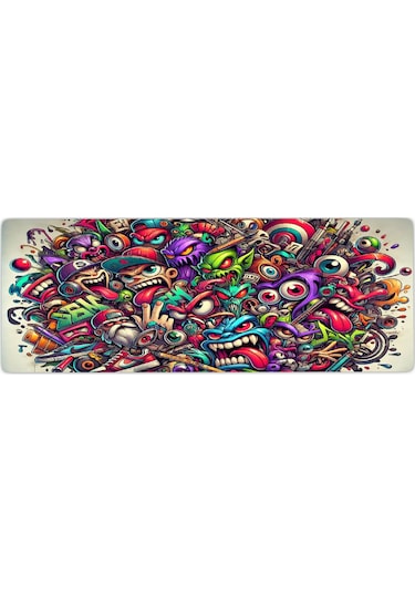 Gaming Oyuncu Xl Mouse Pad Kaydırmaz Dikişli 80 30 Cm Mousepad 43