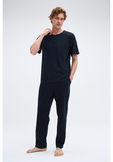 Relax Mode Erkek Laci Pijama Takımı - 2072pjdr Lacivert