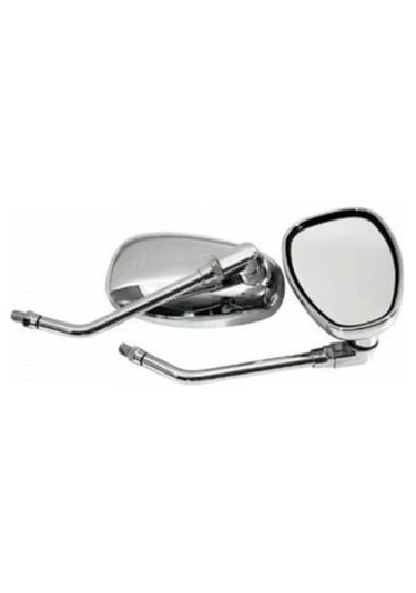 Motosiklet Ayna Tk Oval Nikel Renk