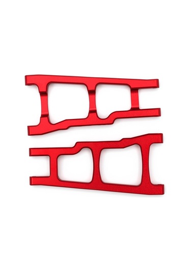 Shineyee "traxxas Slash/stampede/rustler İçin 2'li Takım Kırmızı Alüminyum Arka Süspansiyon Kolları - 3655x Uyumlu"