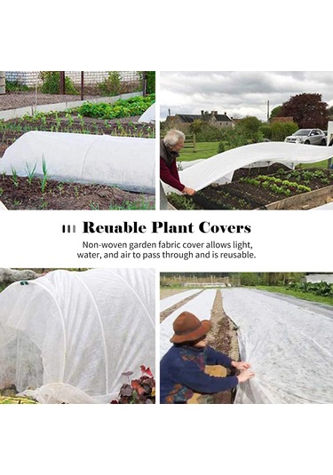 Singree 5 Adet 10 Metre Bitki Örtüsü - Don Koruma, Hızlı Büyüme Ve Yeniden Kullanılabilir Bahçe Kumaşı