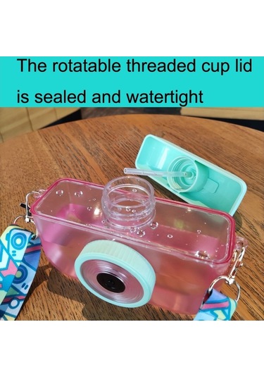 Çocuklar İçin Pratik Ve Şık 400 Ml Plastik Termos, Pembe Renkli Kampanyalı Okul Termosu MAvi