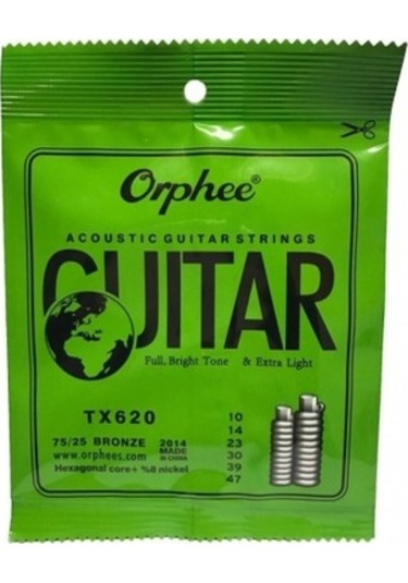 Orphee Tx620 Model 10-47 Akustik Gitar Tel Seti-Pena