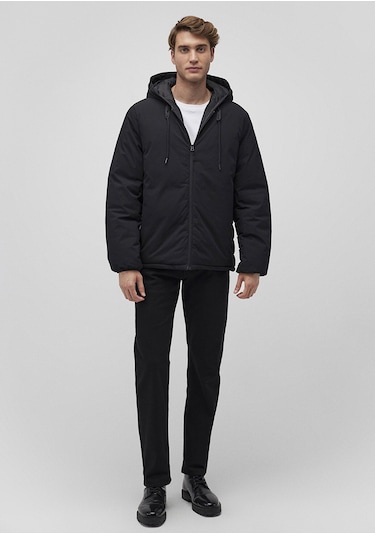 Mavi - Kapüşonlu Siyah Şişme Mont 0110352-900 Siyah