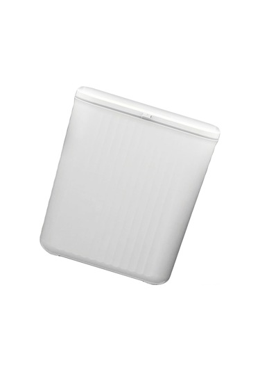 Yuntech01 Beyaz Plastik Duvar Takılı Çöp Kutusu - 9l Kayar Kapaklı, Koku Kontrolü, Mutfak Dolap Kapısı Ve Banyo Uygun