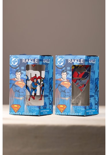 Rakle Superman 2'li Meşrubat Bardağı Seti 570 Cc Renkli